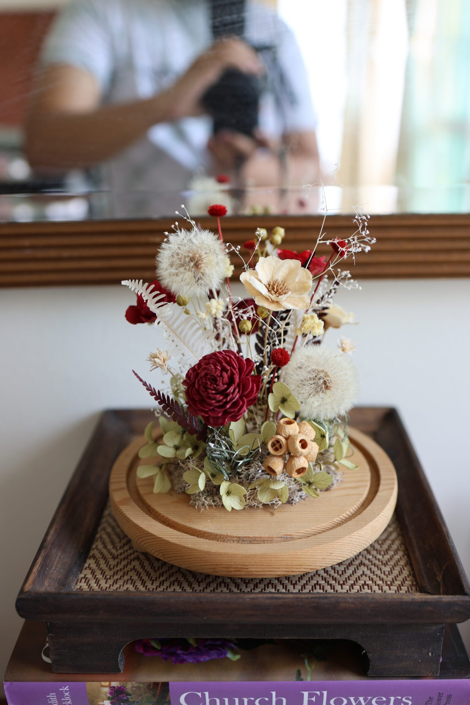 Preserved Blooms in Glass Dome - Image 2