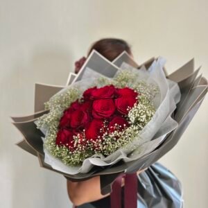 Valentine's Day Fresh Red Roses Bouquet
