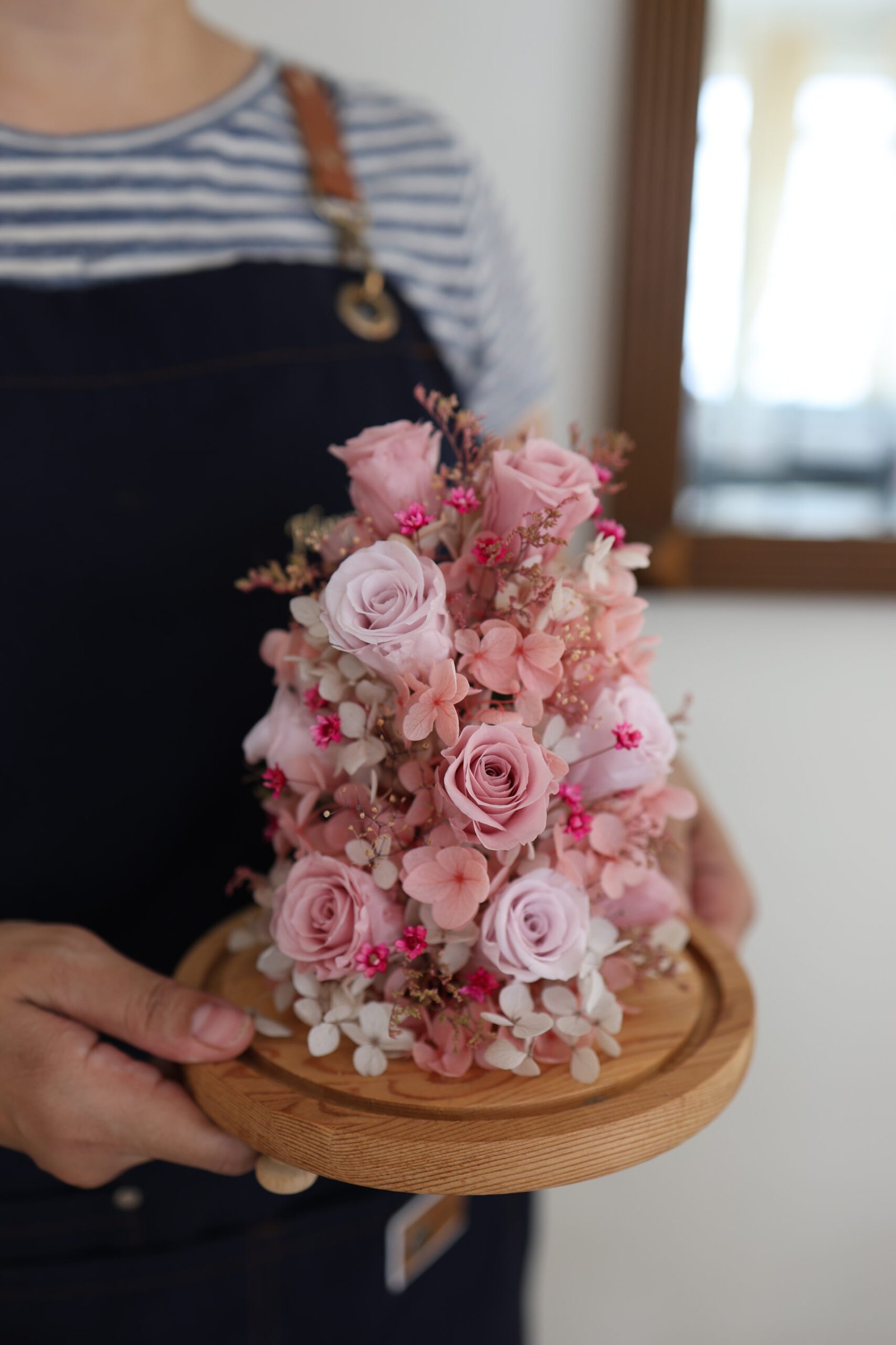 Eternal Pink Blooms in Cloches - Image 2