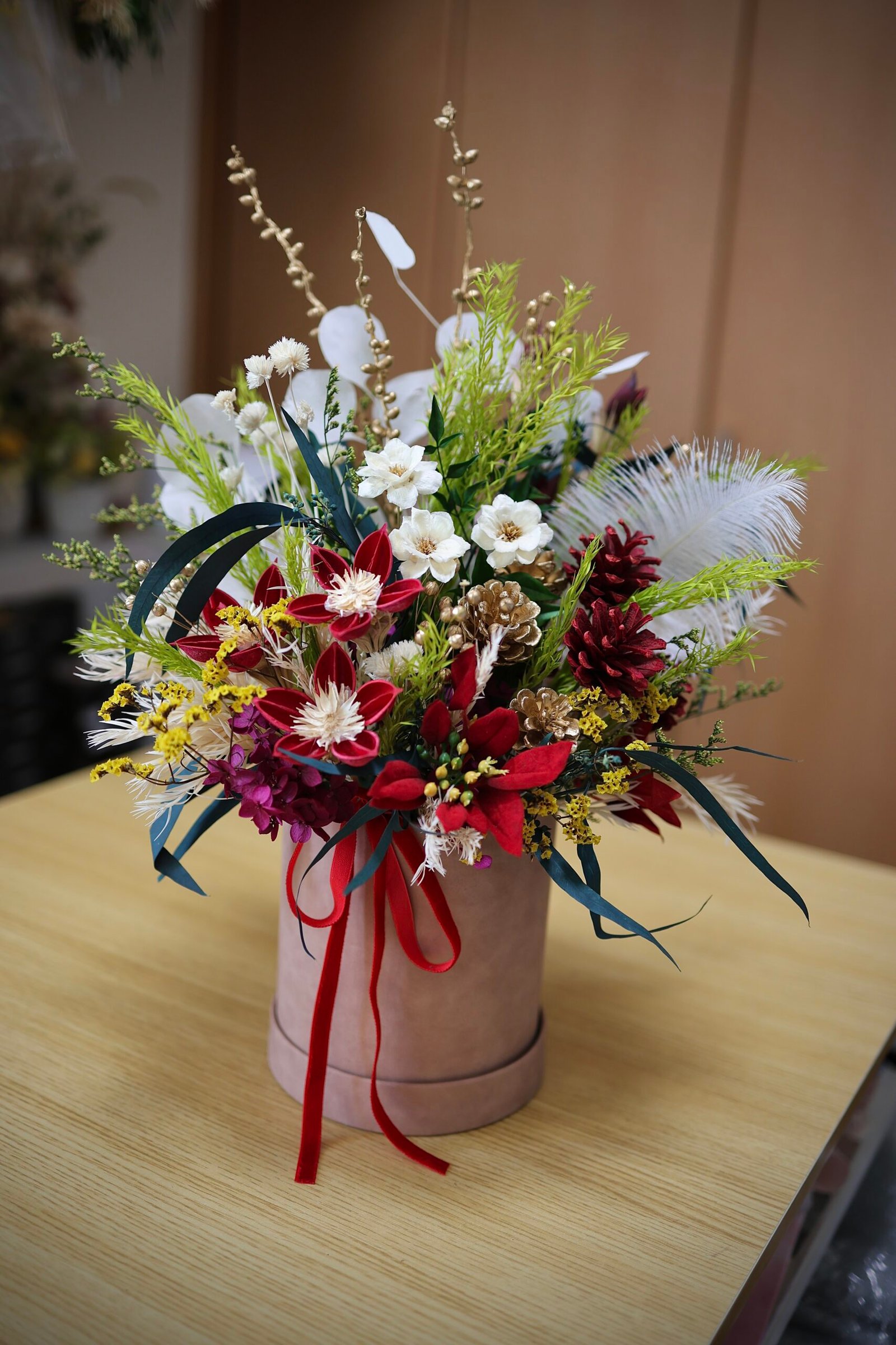 Preserved and Dried Floral Holiday Delight