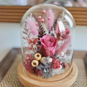 Fleur Bliss Preserved Flower Dome – “Mum’s Heart”