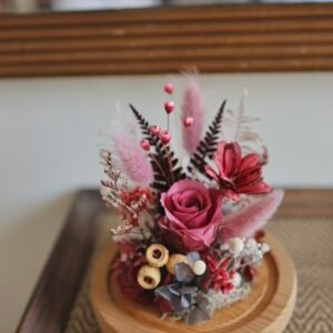 Alternative view of Fleur Bliss Preserved Flower Dome – “Mum’s Heart”