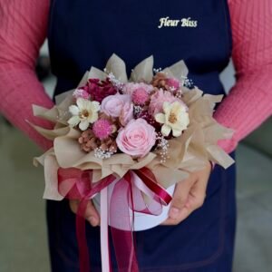 Fleur Bliss Preserved Flower Hat Box – “Mum’s Sweetheart”