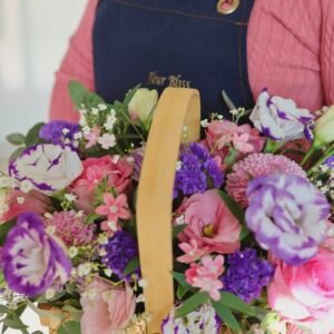 Alternative view of Fleur Bliss Signature Basket – “Blissful Blush”