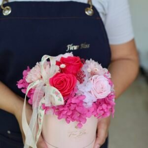 Fleur Bliss Preserved Flower Hatbox – “Forever Mum”